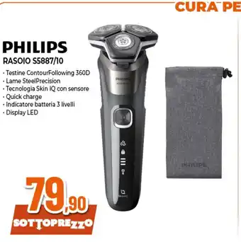 Ipercoop Philips rasoio s5887/10 offerta