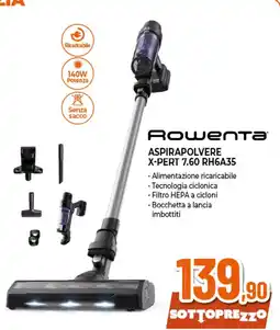 Ipercoop Rowenta aspirapolvere x-pert 7.60 rh6a35 offerta