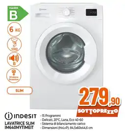 Ipercoop Indesit lavatrice slim im640mytimeit offerta