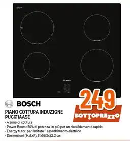 Ipercoop Bosch piano cottura induzione PUG611AA5E offerta