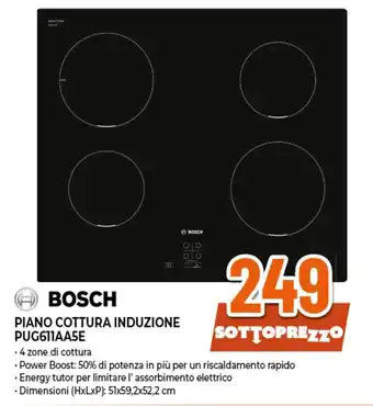 Ipercoop Bosch piano cottura induzione PUG611AA5E offerta