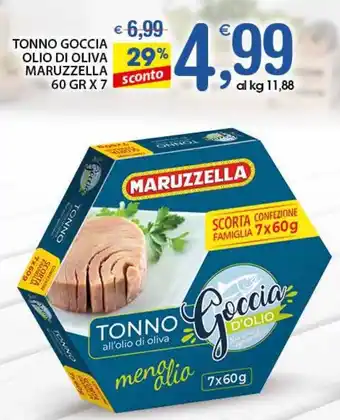 Qui Discount Tonno goccia olio di oliva MARUZZELLA offerta