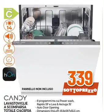 Ipercoop Candy lavastoviglie a scomparsa totale ci4c6f0a offerta