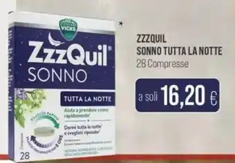 Coop Zzzquil sonno tutta la notte offerta