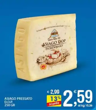 Qui Discount Asiago pressato d.o.p. offerta