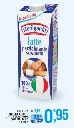 Qui Discount Latte ps microfiltrato uht sterilgarda 100% italiano offerta