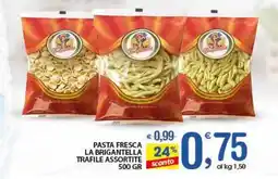 Qui Discount Pasta fresca la brigantella trafile assortite offerta