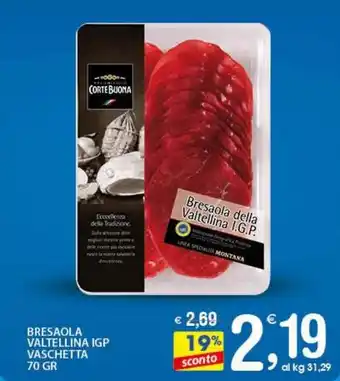 Qui Discount Bresaola valtellina igp vaschetta offerta