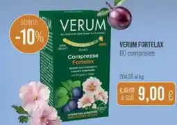 Coop Verum fortelax 80 compresse offerta