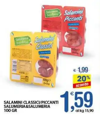 Qui Discount Salamini classici/piccanti salumeria&salumeria offerta