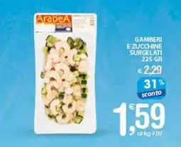 Qui Discount Gamberi e zucchine surgelati offerta