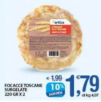 Qui Discount Focacce toscane surgelate offerta