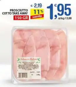 Qui Discount Prosciutto cotto take away offerta