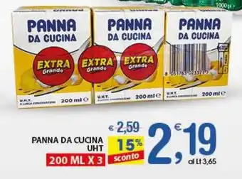 Qui Discount Panna da cucina uht offerta