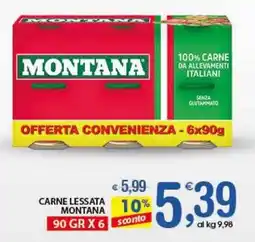 Qui Discount Carne lessata MONTANA offerta