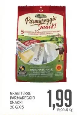 Supermercati Piccolo Gran terre parmareggio snack! offerta