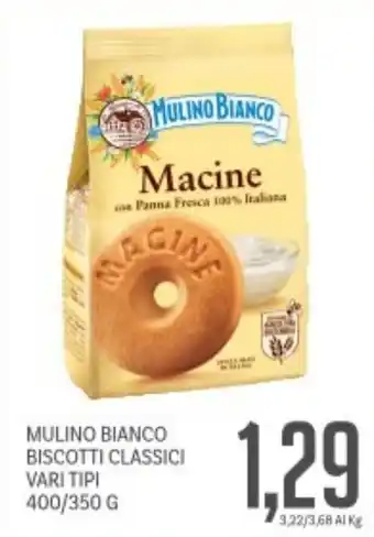 Supermercati Piccolo Mulino bianco biscotti classici vari tipi offerta