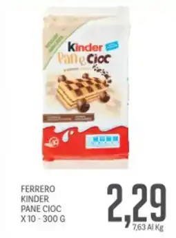 Supermercati Piccolo Ferrero kinder pane cioc offerta