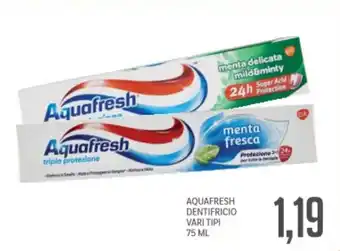 Supermercati Piccolo Aquafresh dentifricio vari tipi offerta