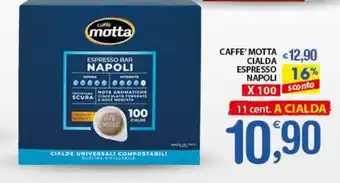 Qui Discount Caffe' motta cialda espresso napoli offerta