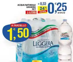 Qui Discount Acqua naturale leggera pet offerta