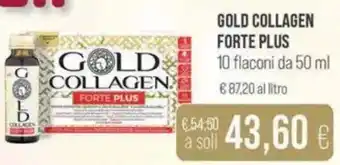 Coop Gold collagen forte plus 10 flaconi da offerta