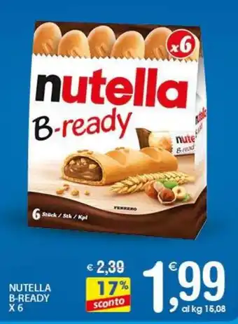 Qui Discount Nutella b-ready offerta