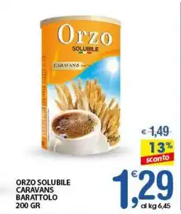 Qui Discount Orzo solubile caravans barattolo offerta