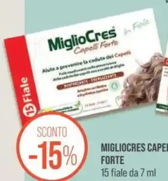 Coop Migliocres capelli forte 15 fiale da offerta