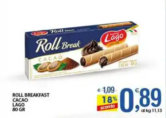 Qui Discount Roll breakfast cacao LAGO offerta