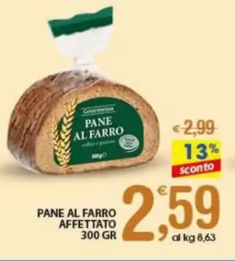 Qui Discount Pane al farro affettato offerta