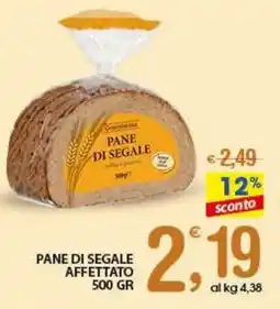 Qui Discount Pane di segale affettato offerta