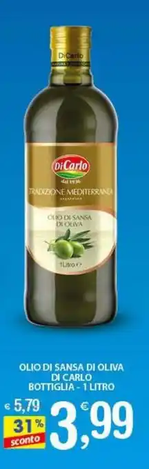 Qui Discount Olio di sansa di oliva DI CARLO offerta