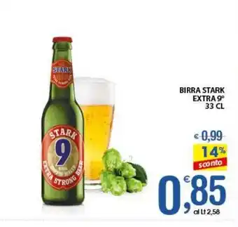 Qui Discount Birra stark extra 9° offerta