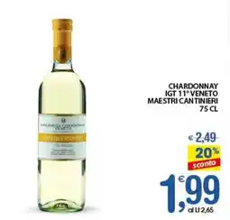 Qui Discount Chardonnay igt 11° veneto maestri cantinieri offerta