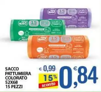 Qui Discount Sacco pattumiera colorato offerta