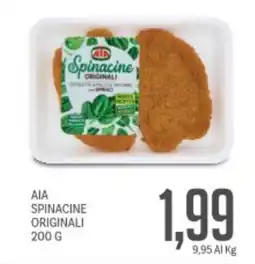 Supermercati Piccolo Aia spinacine originali offerta