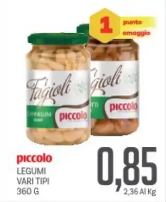 Supermercati Piccolo Piccolo legumi vari tipi offerta