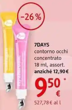 dm drogerie markt 7days contorno occhi concentrato offerta