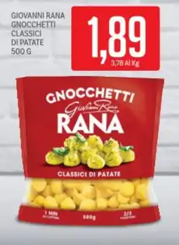 Supermercati Piccolo Giovanni rana gnocchetti classici di patate offerta