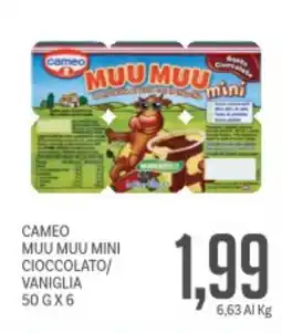 Supermercati Piccolo Cameo muu muu mini cioccolato/ vaniglia offerta