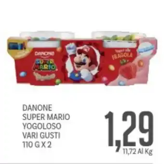 Supermercati Piccolo Danone super mario yogoloso vari gusti offerta