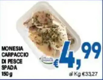 DEM Monesia carpaccio di pesce spada offerta