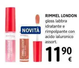 dm drogerie markt Rimmel london gloss labbra idratante e rimpolpante con acido ialuronico assort. offerta