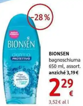 dm drogerie markt Bionsen bagnoschiuma , assort. offerta