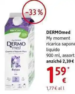 dm drogerie markt Dermomed my moment ricarica sapone liquido assort offerta