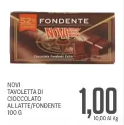 Supermercati Piccolo Novi tavoletta di cioccolato al latte/fondente offerta