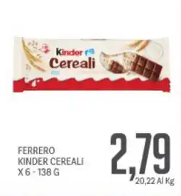 Supermercati Piccolo Ferrero kinder cereali offerta