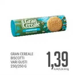 Supermercati Piccolo Gran cereale biscotti vari gusti offerta