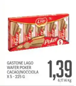 Supermercati Piccolo Gastone lago wafer poker cacao/nocciola offerta